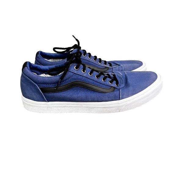 Vans Ward Sneakers size 13 Men Blue Black Lace Up Low Top Shoes Skater - Picture 1 of 8